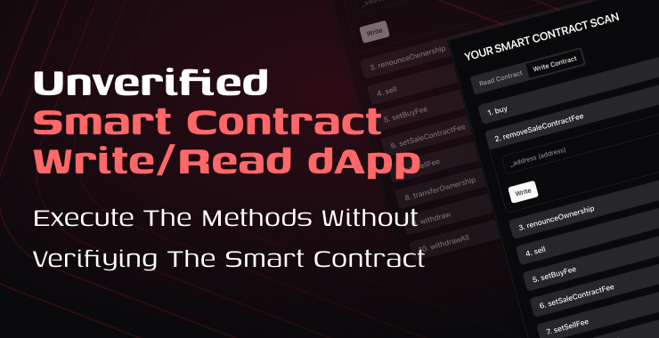 Smart Contract SCAN - Unverfieid Smart Contract Write/Read dApp