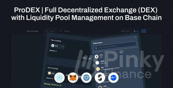 ProDEX | Full Decentralized Exchange (DEX) with Liquidity Pool Management