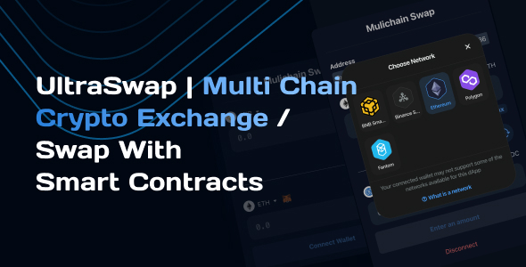 UltraSwap | Multi Chain Crypto Exchange / Swap With Smart Contracts